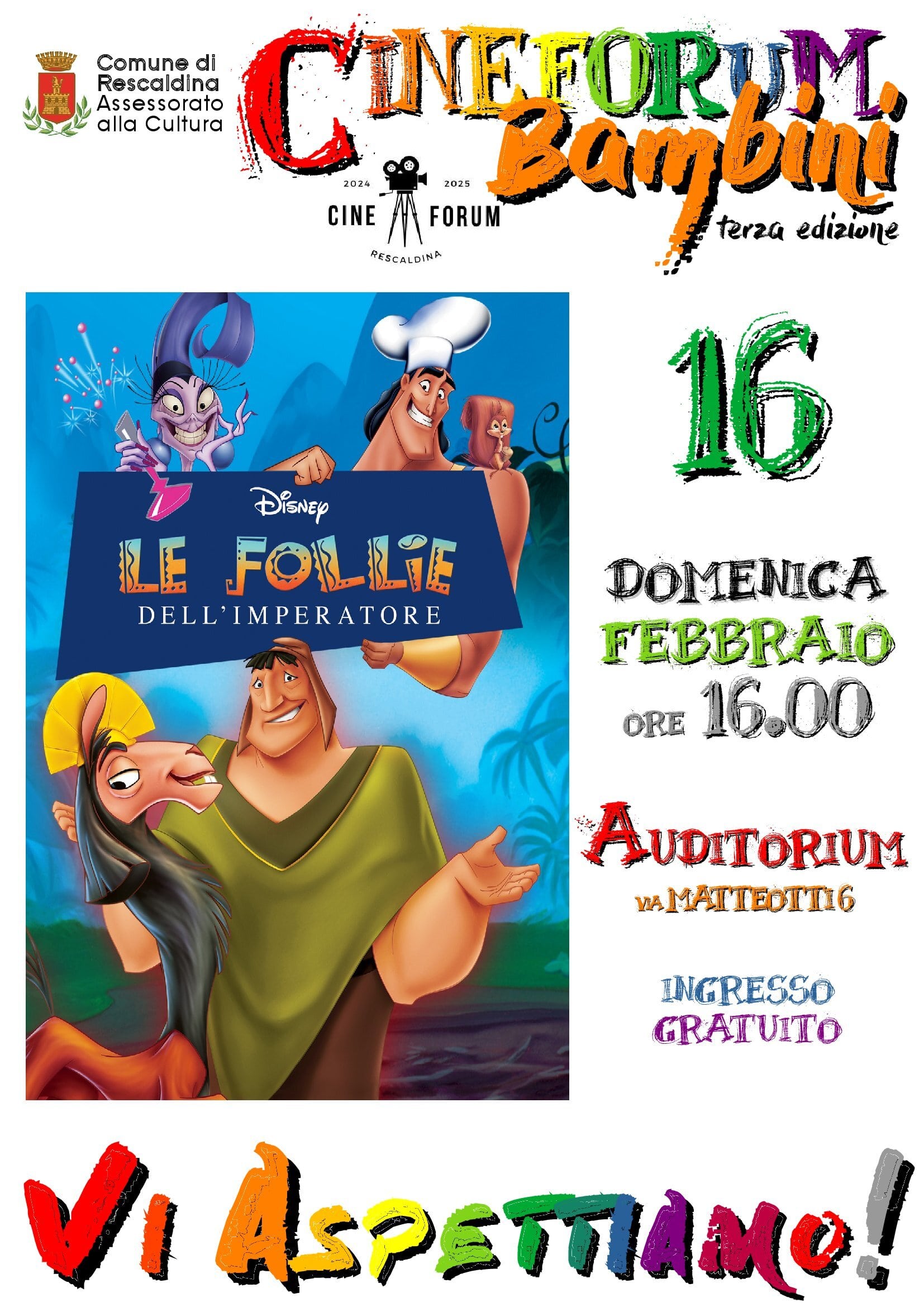 Cineforum Bambini - Le Follie dell'Imperatore